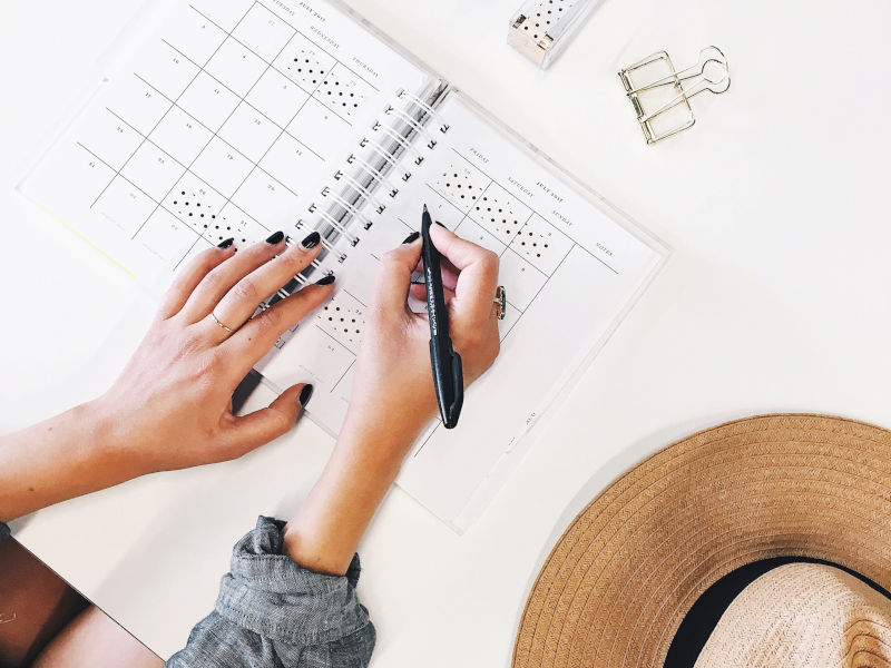 Wedding planning workspace